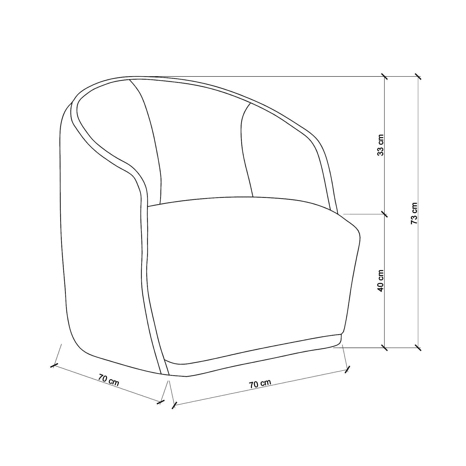 Boucle Chair - White - Image 12