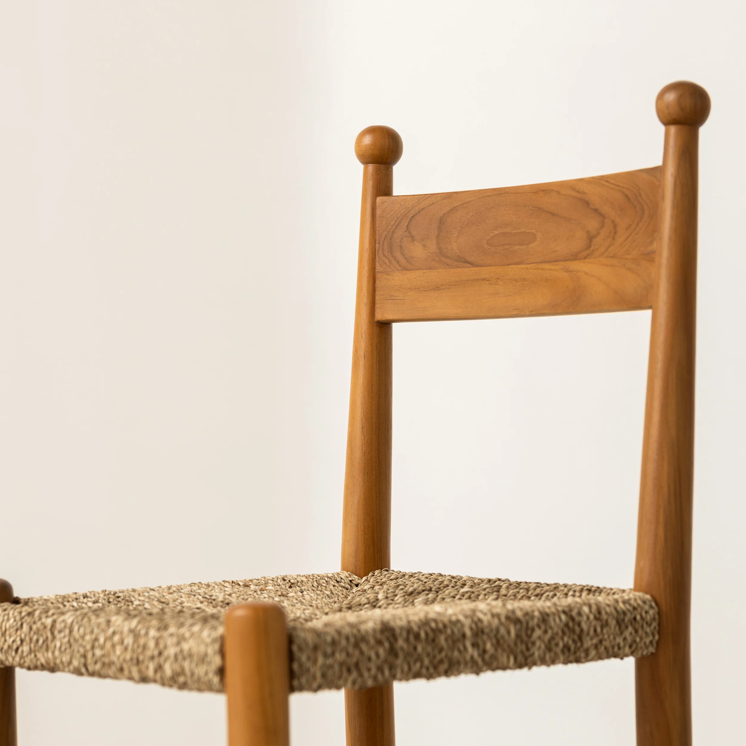 Finials Dining Chair with Rope Seat - Image 5