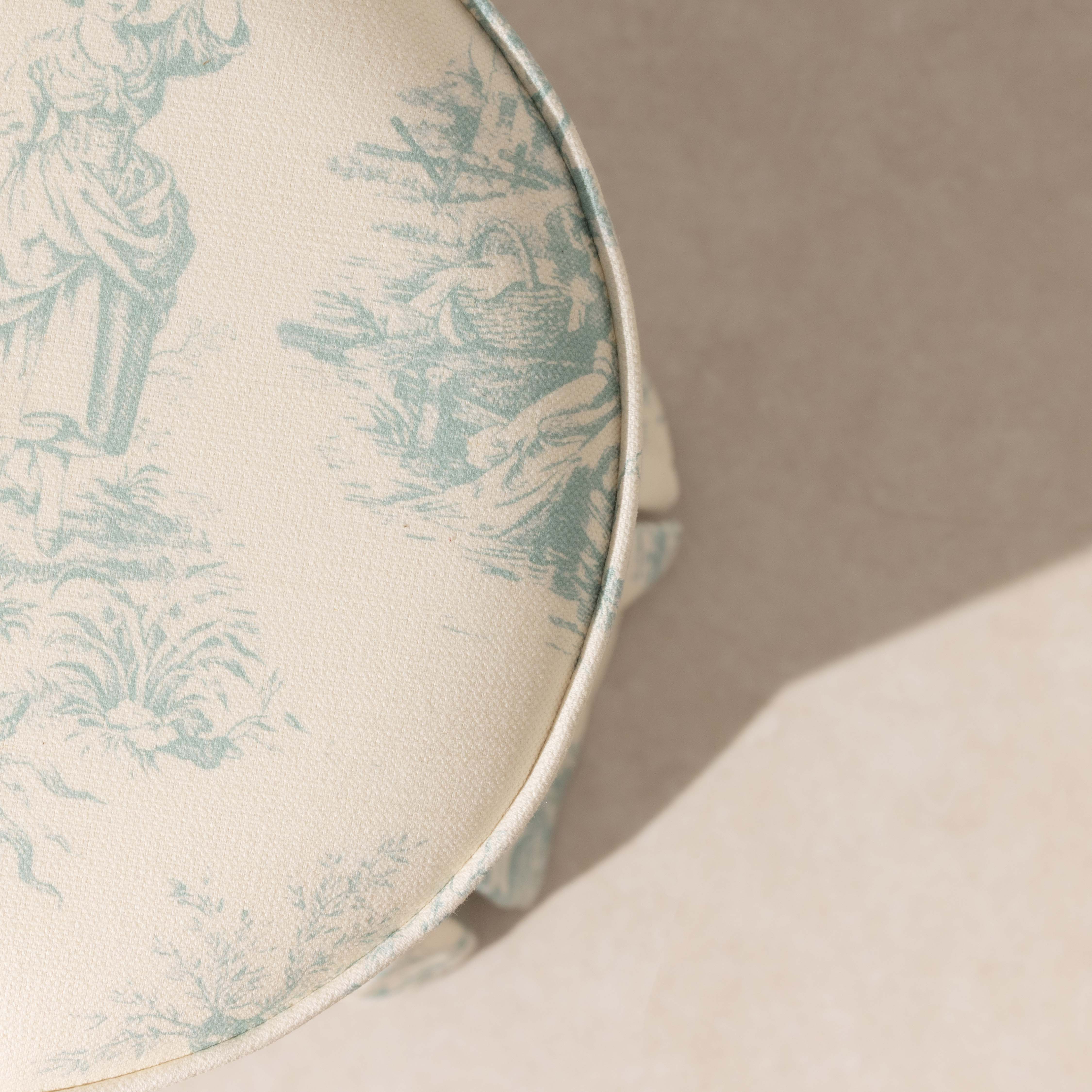 Frill Pouffe - Toile Du Jouy - Image 5