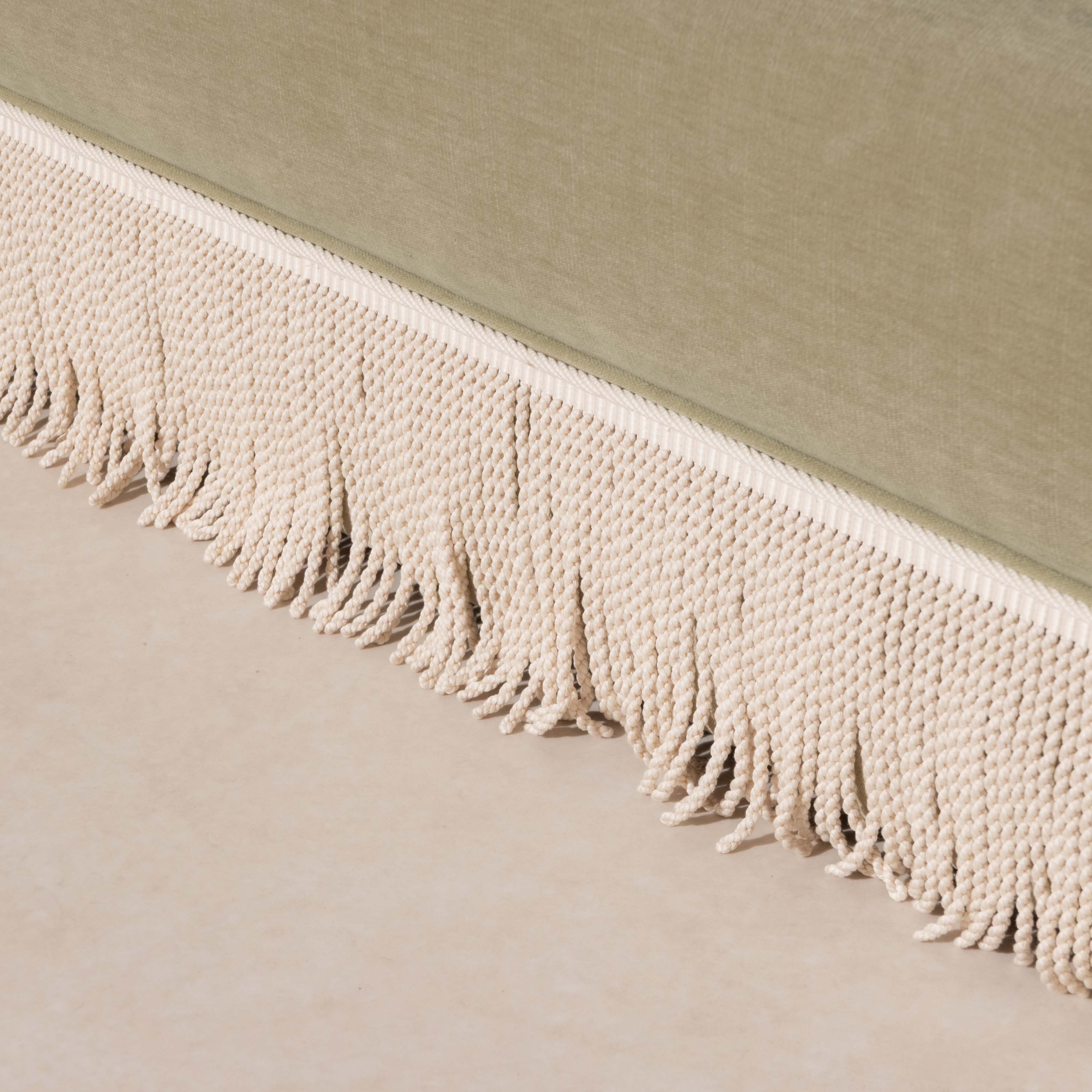 Fringed Ottoman - Eucalyptus - Image 3