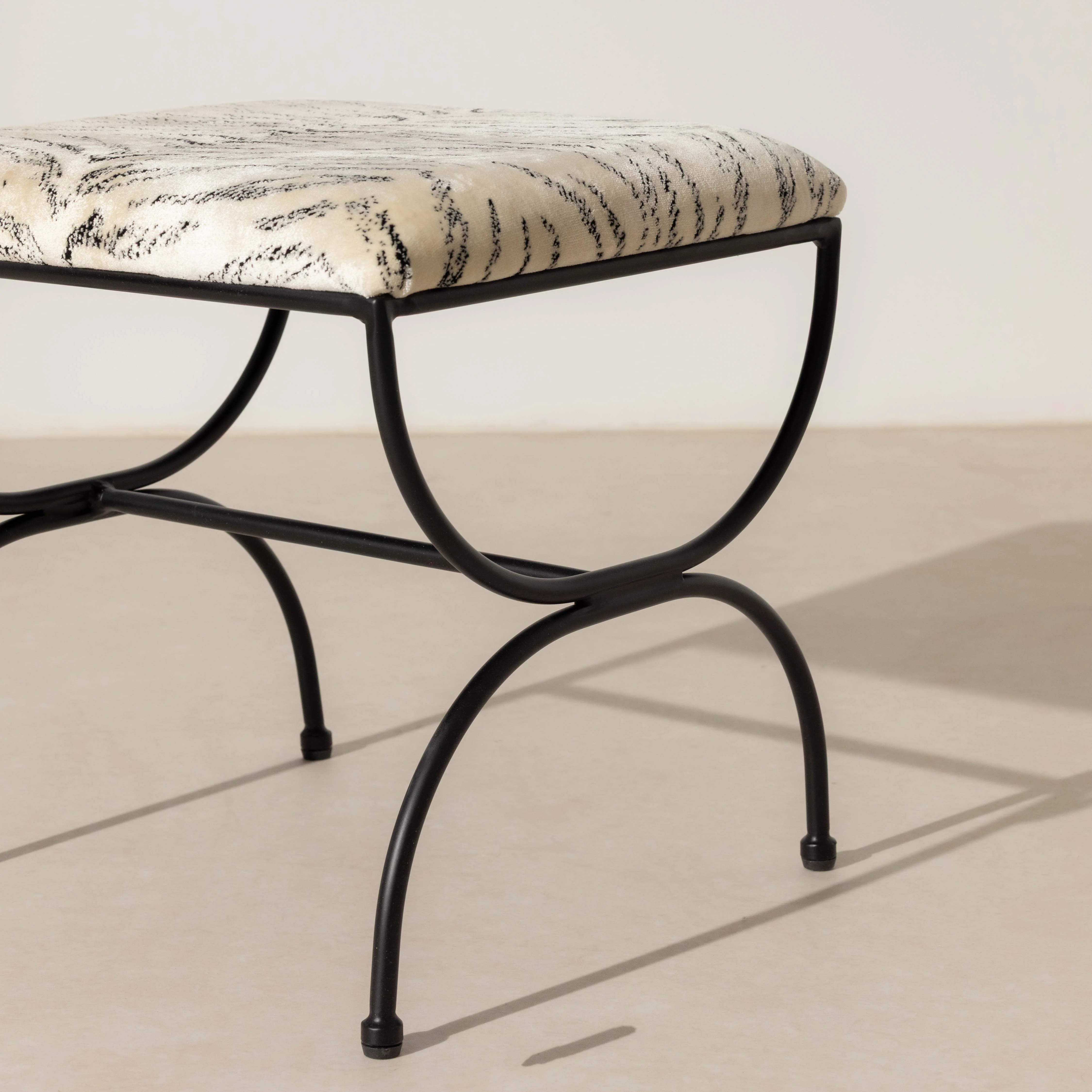 Metal & Tiger Low Stool - Image 3